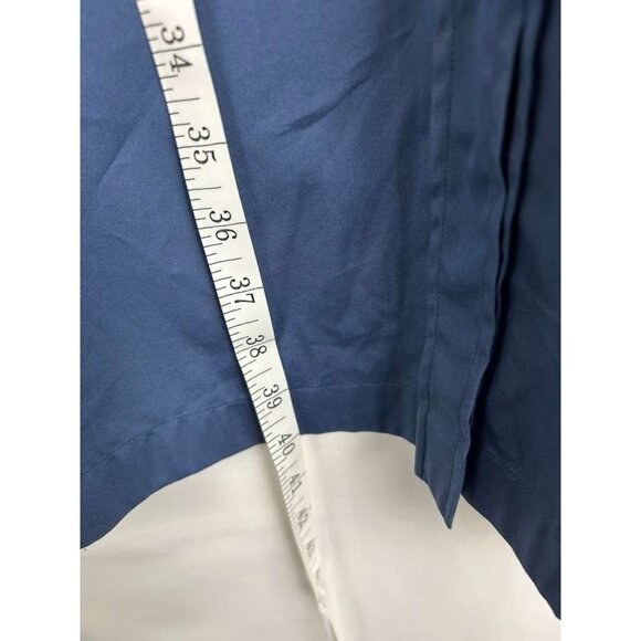 Hugo Boss Women's Size 8 Blue Dashina Belted Long Sleeve Shirt Dress - Picture 6 of 16